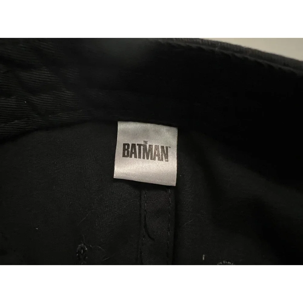 The Batman (2022) Men's Promotional Red Black Baseball Strapback Hat Cap Adjust